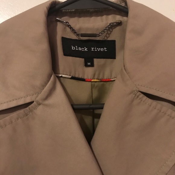 Black Rivet Coat - Picture 2 of 7